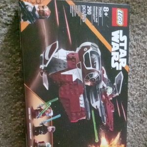 Lego Red and White Building Set; Ahsokas Jedi Interceptor